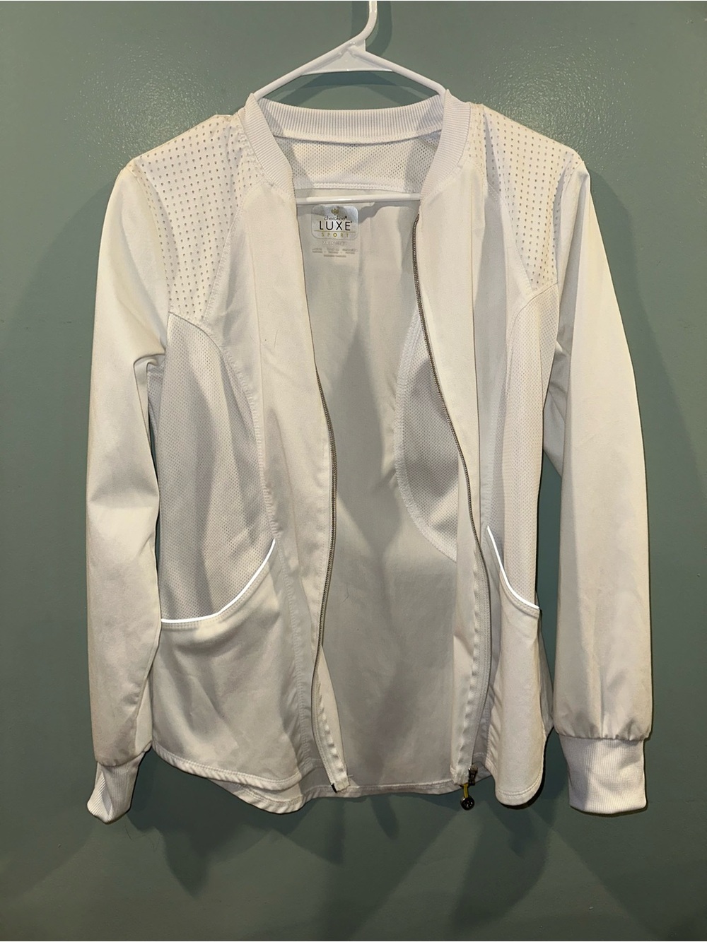 Luxe White Women's Lightweight Bomber Jacket
